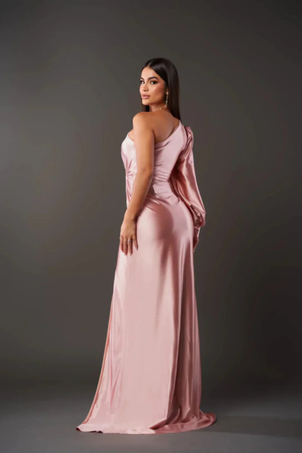 Bella - Chic Plaid Waist-Fitted Long With Side Slit